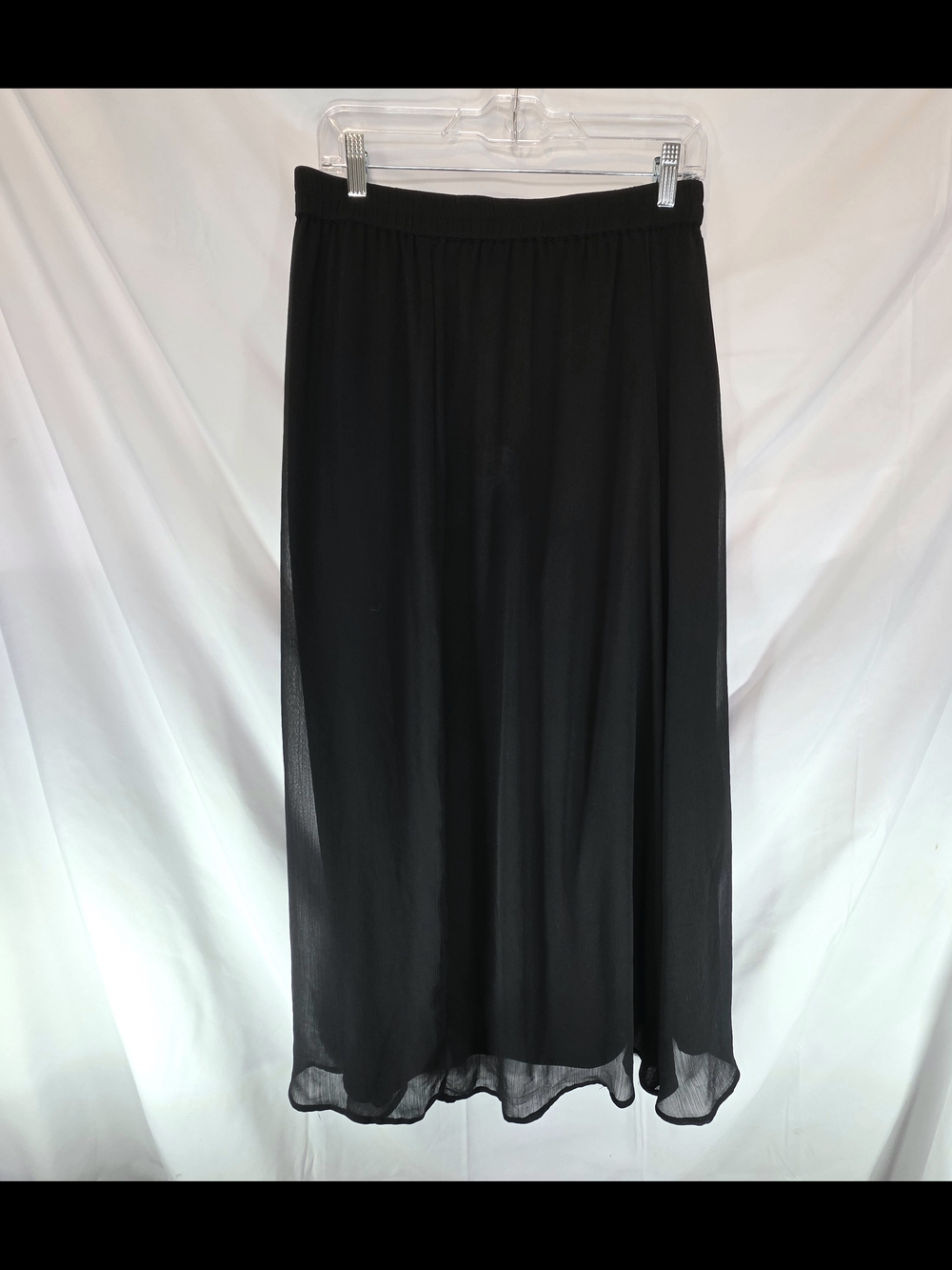 Old Navy Chiffon A-Line Maxi Goth Girlhoodcore Casual Minimalist Skirt Size M